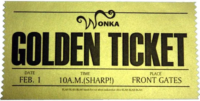 Cómo hacer tabletas de chocolate Wonka con el ticket dorado dentro