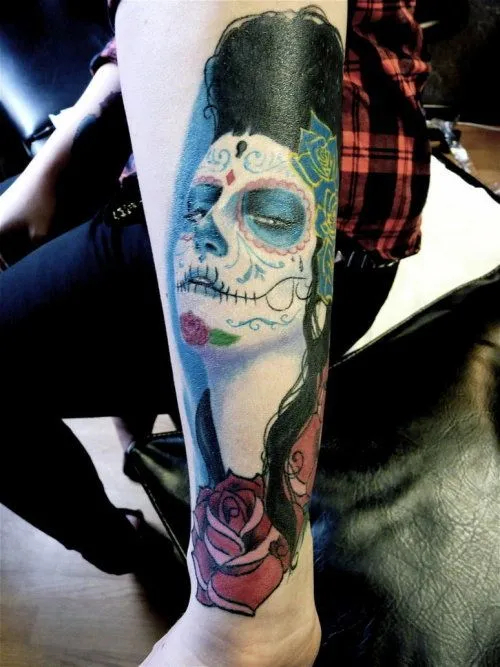 Tagged with: tattoo tatoo ink tatuaje catrina katrina sugar skull