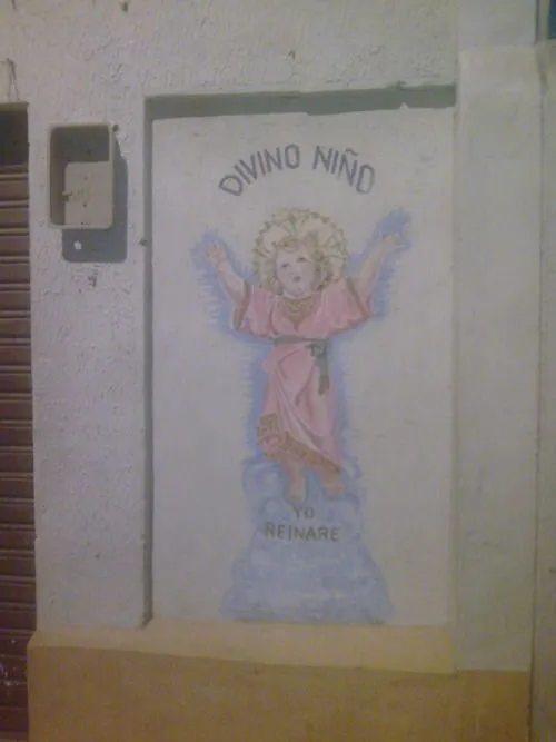 Tags: Divino niño dibujo santito muro religiosidad barranquilla