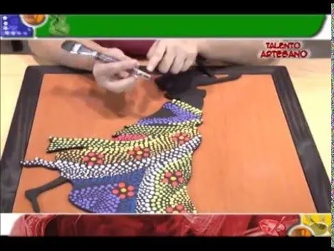 TALENTO ARTESANO SEGMENTO MANOS CREATIVAS NEGRITA PUNTILLISMO ...