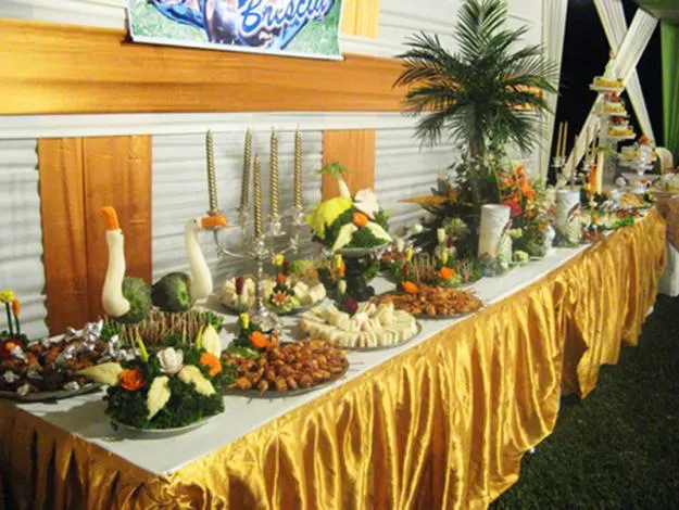 tallados de frutas y verduras: BUFFET PARA FIESTAS DE 15 AÑOS