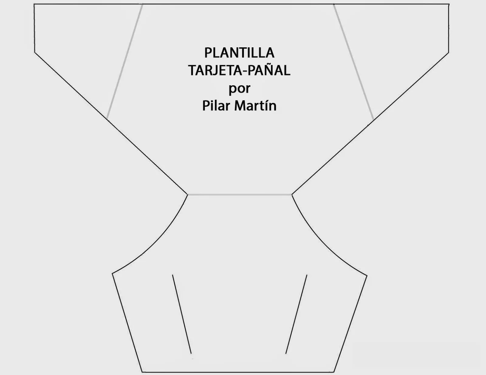 Mi Gran Taller: Álbum para tu bebé. Plantilla Tarjeta-pañal.