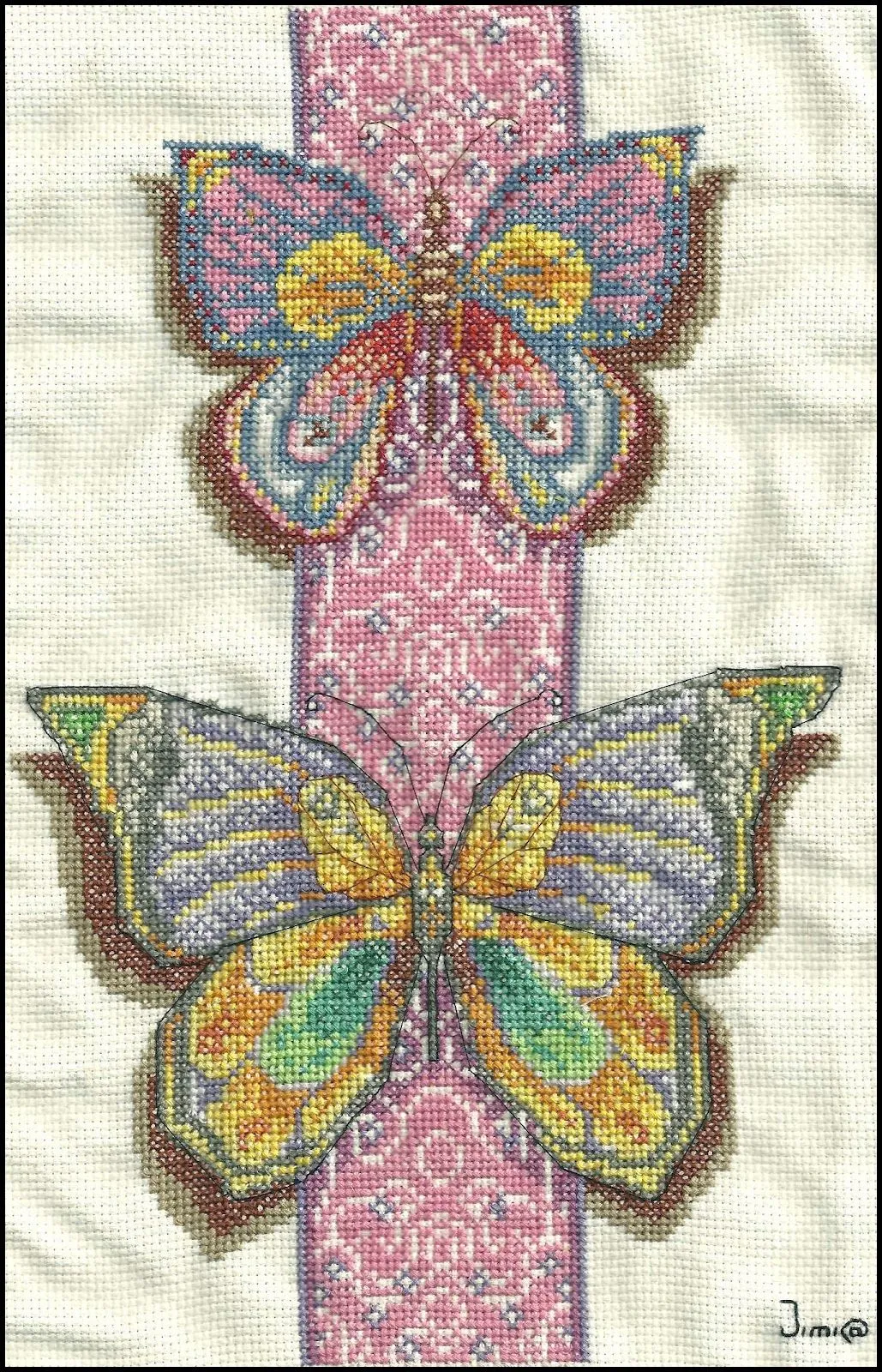 EL TALLER DE COSER: Punto de cruz - Mariposas