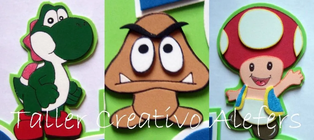 TALLER CREATIVO ALEFERS.: PERSONAJES DE MARIO BROSS