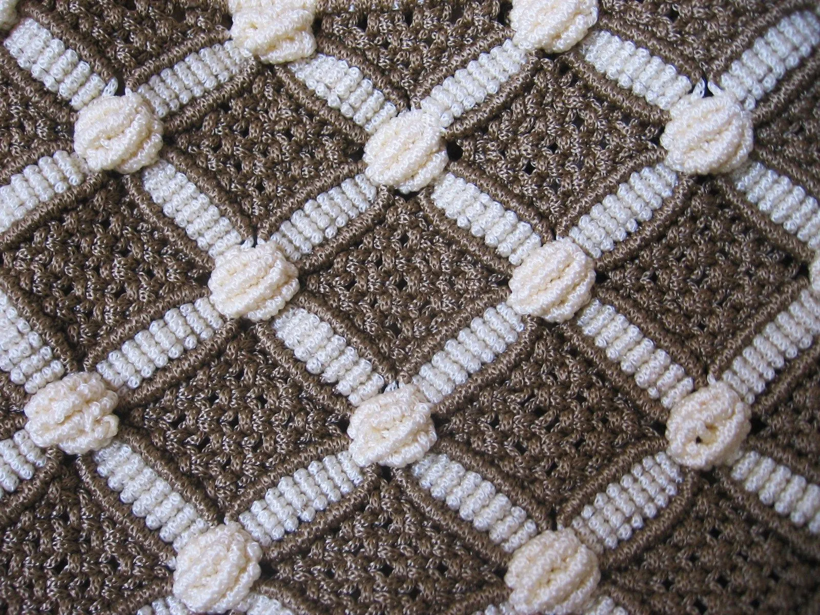 Taller de Crochet Claudia Solari: Cartera Macramé Rombos ...