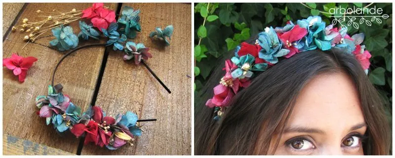 TALLER DE DIADEMAS DE FLORES PRESERVADAS CON ARBOLANDE |