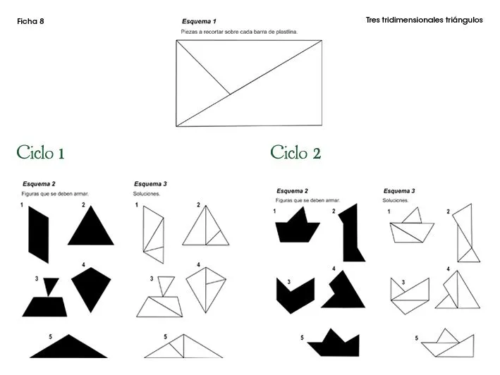 Taller de matemáticas y plastilina: Ficha 8. Tres tridimensionales ...