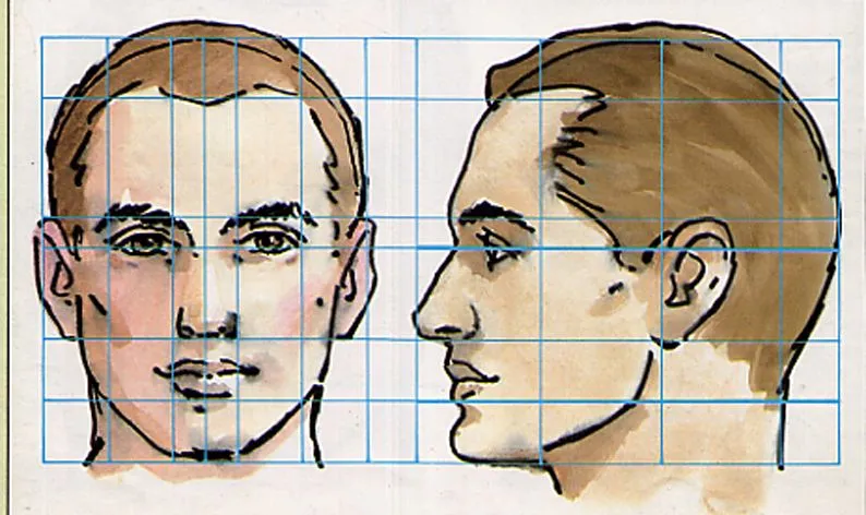 Rostros de frente y de perfil - Imagui