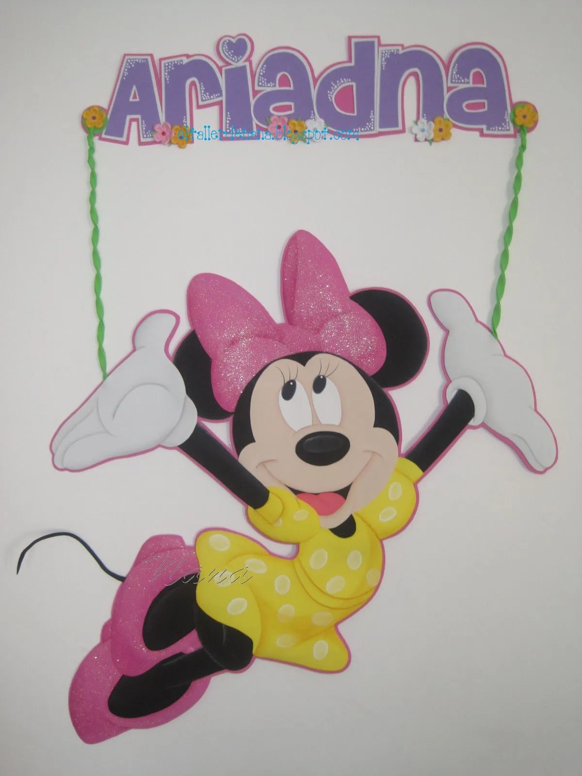 El Taller de Nana: Aplique de Minnie