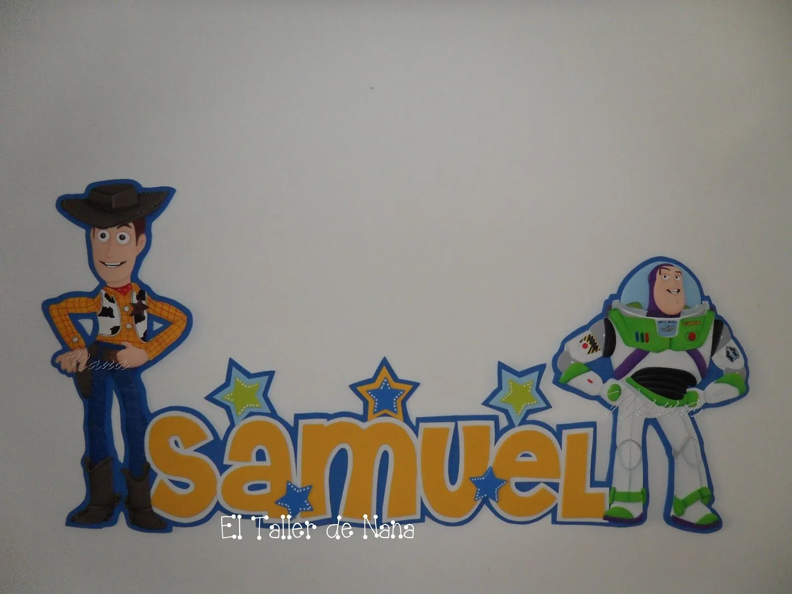 El Taller de Nana: Aplique con Personajes de Toy Story