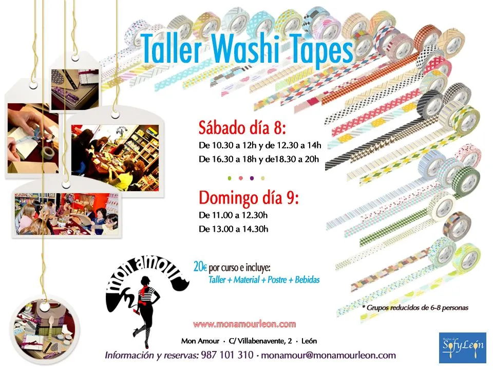 Talleres creativos con Washi Tapes | Complementos hechos a mano - León