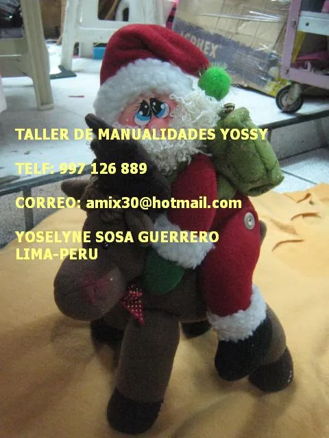 TALLERES DE MANUALIDADES: muñecos navideños 2013 ...proyectos ...