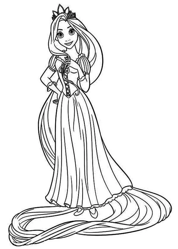 tangle rapunzel Colour Colouring Pages