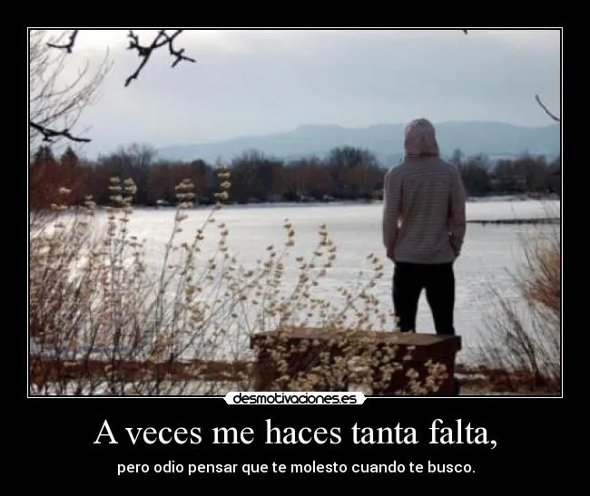 A veces me haces tanta falta, | Desmotivaciones