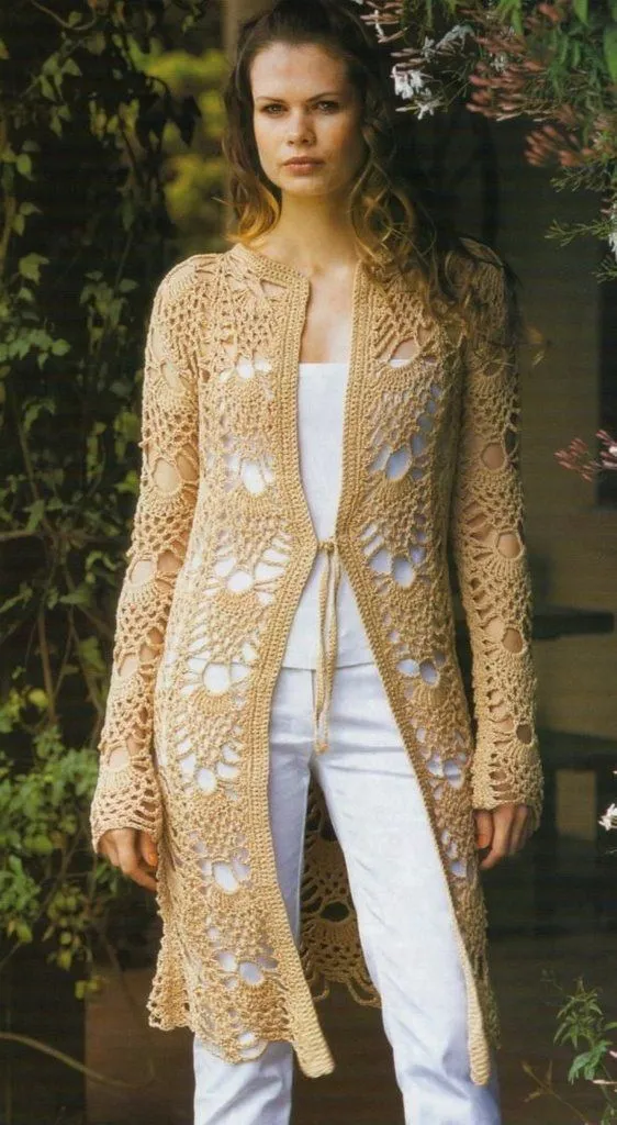 Tapado largo calado | Mi Rincon de Crochet