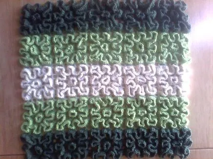 Tapete Alto Relevo Degradê | Crochê / Ponto Wiggly - Crochet ...