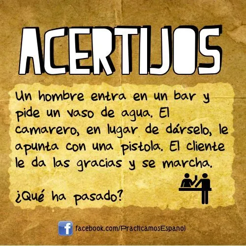TAREA: Resolver el acertijo haciendo preguntas para responder con ...