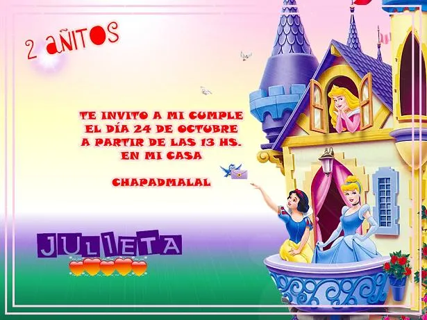 Tarje de invitación infantil - Imagui