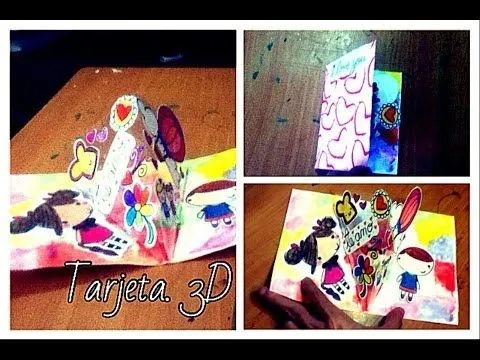 TARJETA 3D PARA NOVIOS" | TARJETAS RAPIDAS | TARJETAS PARA ESTE 14 ...