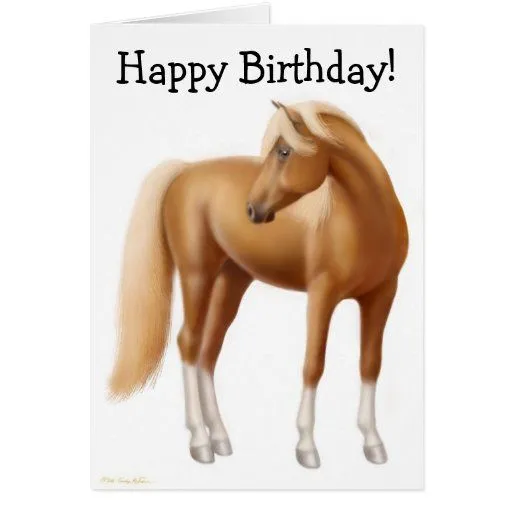 Tarjeta del caballo del feliz cumpleaños | Zazzle