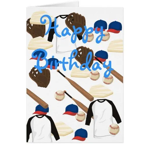 Imagenes de tarjetas de cumpleaño de beisbol - Imagui