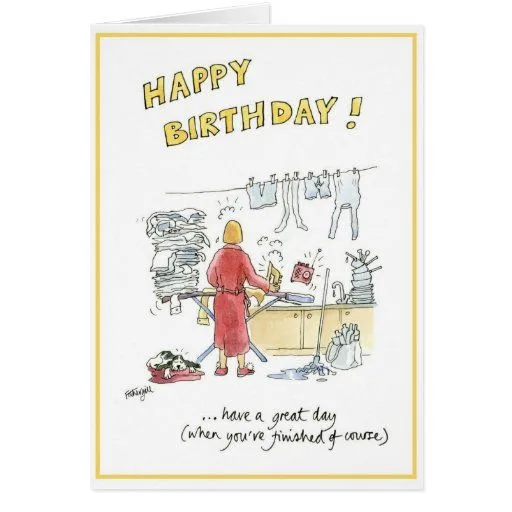 Tarjeta de cumpleaños chistosa del dibujo animado | Zazzle