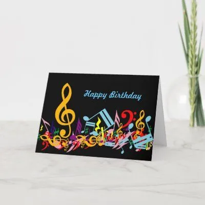 Tarjetas de cumpleaños musicales - Imagui