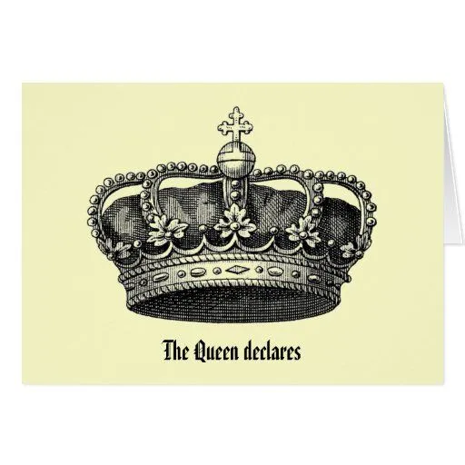 Tarjeta de cumpleaños de la corona de la reina | Zazzle