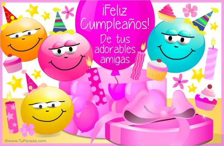 Tarjeta de cumpleaños divertida de amigas, Cumpleaños, tarjetas