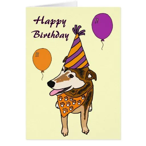 Tarjeta de cumpleaños divertida del perrito AI de Zazzle.