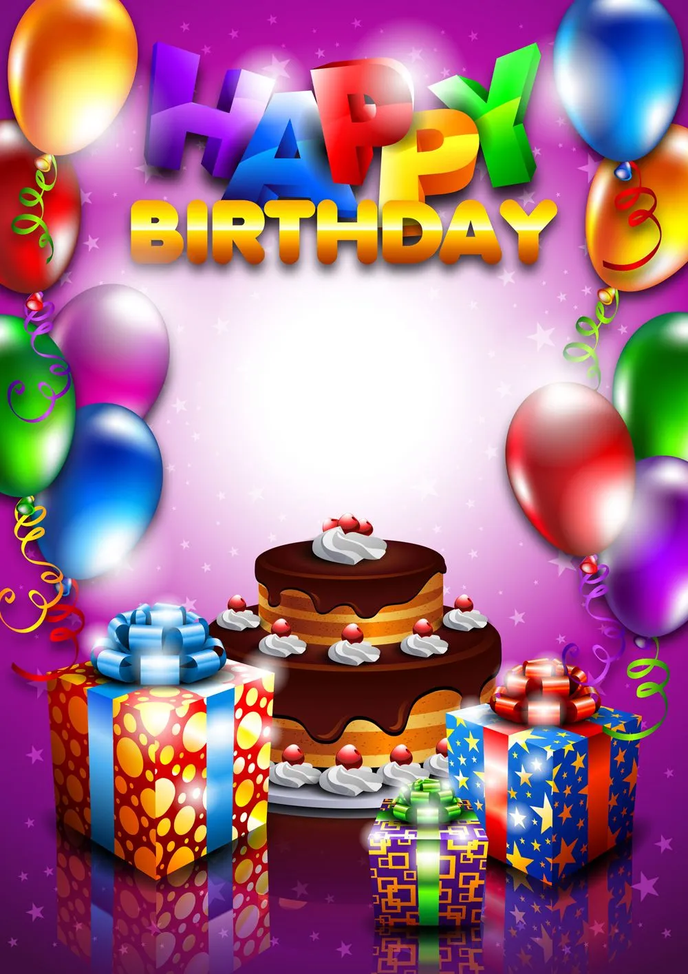 Tarjeta de cumpleaños con mensaje "Happy Birthday" | Banco de ...
