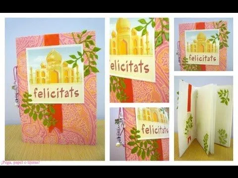 Cómo hacer una tarjeta de cumpleaños original.Tutorial scrapbook ...