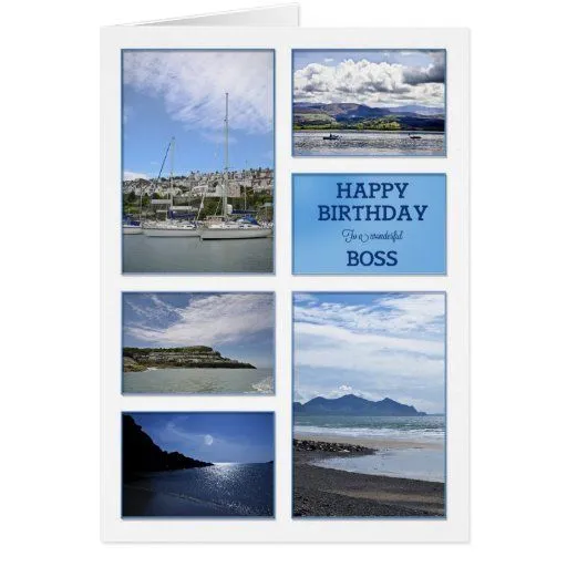 Tarjeta de cumpleaños de los paisajes marinos para de Zazzle.