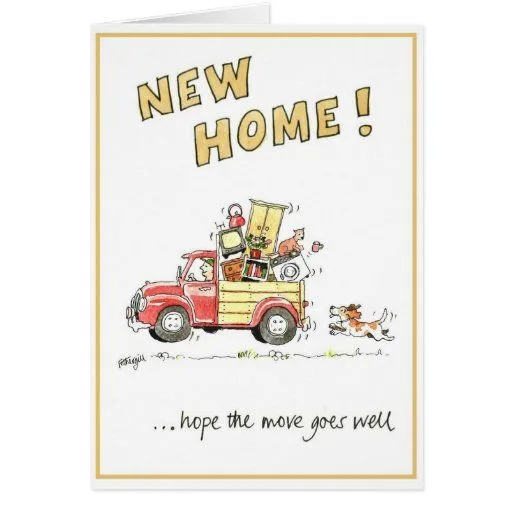 Tarjeta de felicitación divertida - nuevo hogar | Zazzle