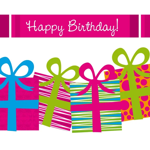 tarjeta del feliz cumpleaños — Vector stock © grgroupstock #8907199