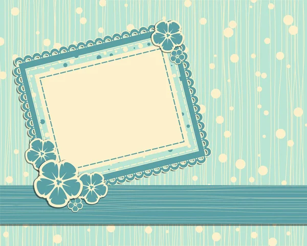 tarjeta de foto plantilla vector para scrapbook — Vector stock ...