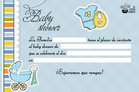 Modelo de invitaciónes de baby shower para niño - Imagui