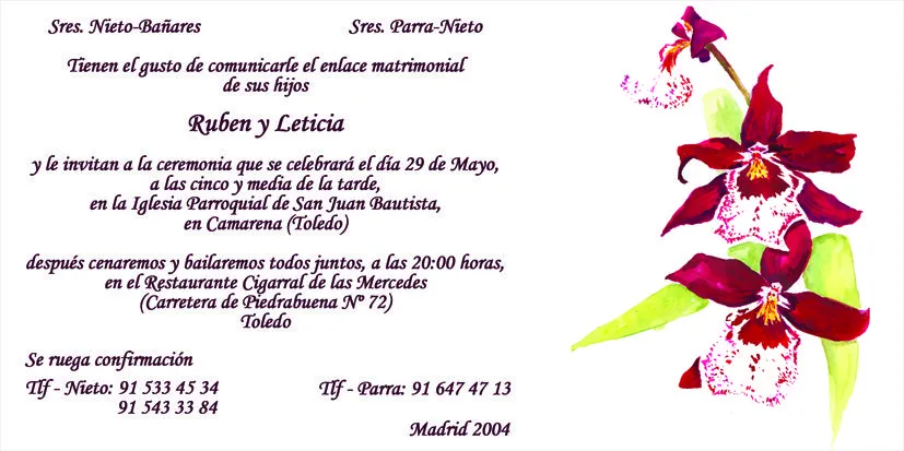 Tarjeta de invitación para bodas cristianas - Imagui