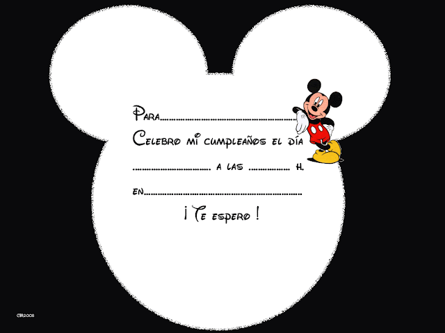 Tarjetas de invitación para cumpleaños MICKEY MOUSE - Imagui