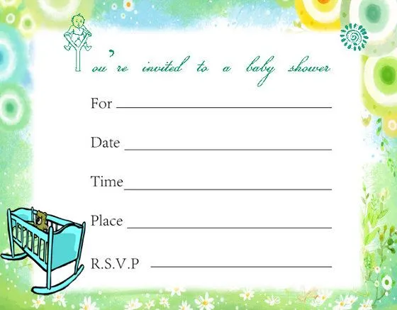 Invitaciones de Baby Shower para imprimir | Fiesta101