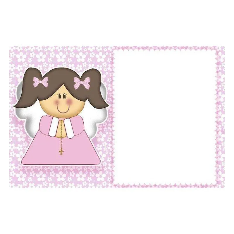 Tarjeta Niña Angelito | Tarjetas de Comunion