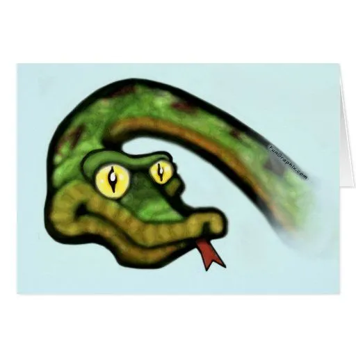 Tarjeta de los ojos de serpiente | Zazzle