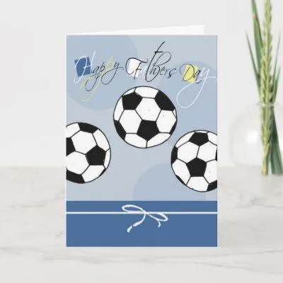 Tarjeta del día de padre del fútbol por WithHugsandKisses