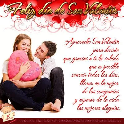 Tarjeta de San Valentín 14 de Febrero - 2013 con imagen de parejas ...