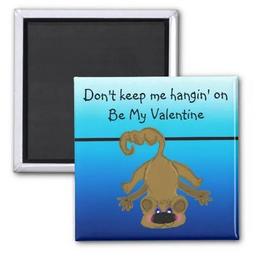 Tarjeta del día de San Valentín chistosa Imanes de Zazzle.