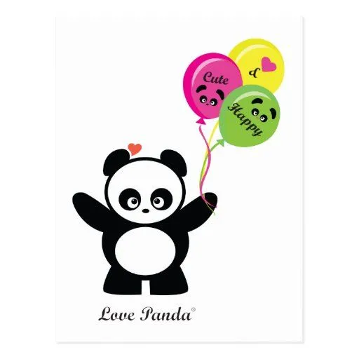 Tarjetas Amor De La Panda | Invitaciones Amor De La Panda ...