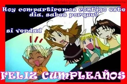 POSTALES ANIME DE CUMPLEAÑOS - POSTALES Y TARJETAS ANIME