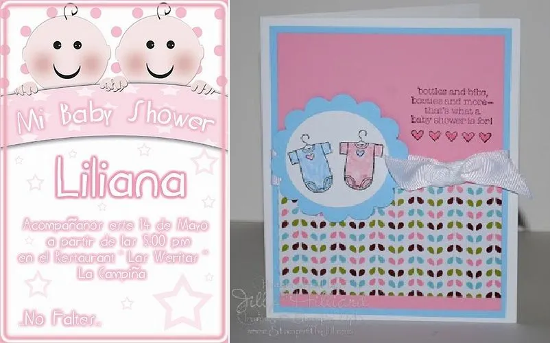 Invitaciónes para baby shower de gemelos para imprimir - Imagui