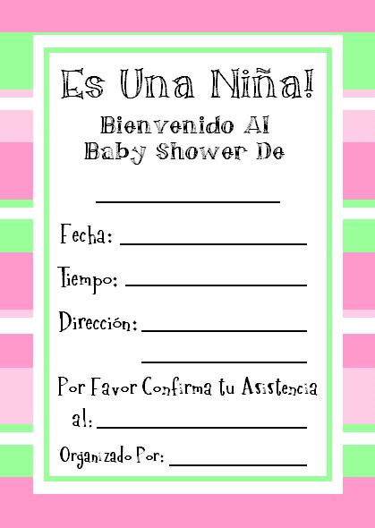 Tarjetas de Baby Shower para Niña | Baby Shower Ideas