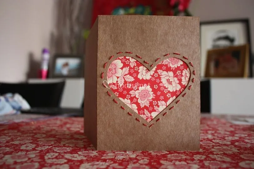 Tarjetas de corazón para invitados especiales